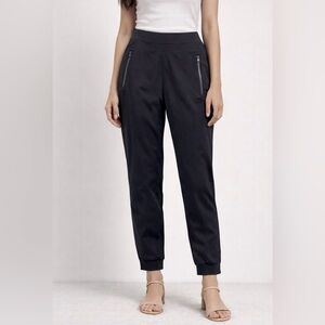 Athleta Black Elastic Pull-on Waist Zipper Pockets Activewear Jogger Pants 12T